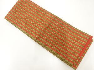 縞模様織出し半幅帯